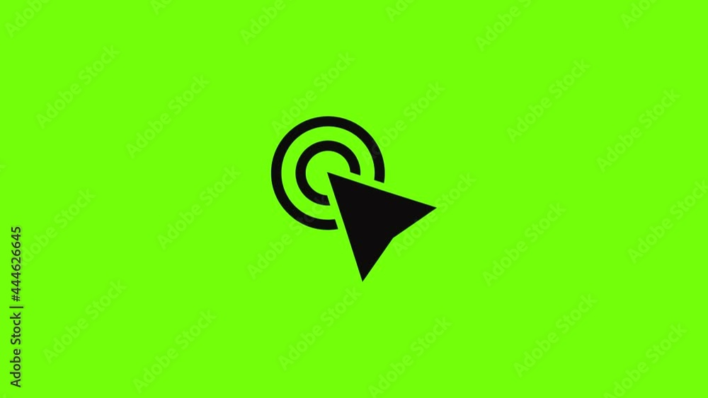 Poster cursor click element icon animation