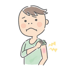 副反応　副作用　患部の痛み