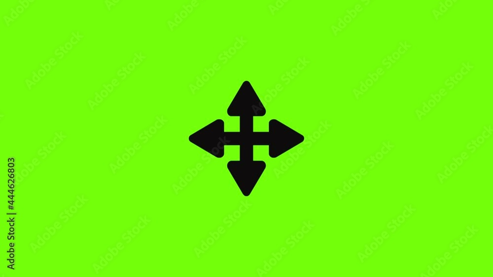 Poster cursor displacement element icon animation