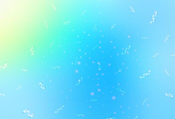 Light Blue, Green vector pattern in Christmas style.