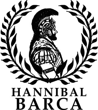 Hannibal Barca graphic design vector art