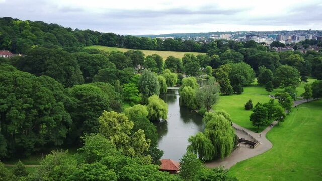 Beautiful Public Park with Lake View