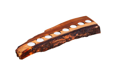 Candles on a wooden base