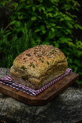 healthy eating with multigrain bread