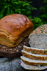 healthy eating with multigrain bread