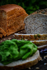 healthy eating with multigrain bread