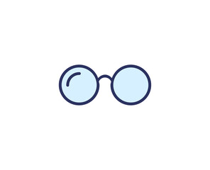Glasses line icon. High quality outline symbol for web design or mobile app. Thin line sign for design logo. Color outline pictogram on white background
