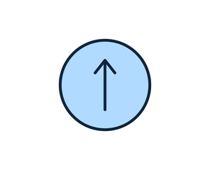 Upload flat icon. Thin line signs for design logo, visit card, etc. Single high-quality outline symbol for web design or mobile app. Sign outline pictogram.