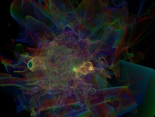 Imaginatory fractal background generated Image