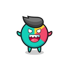 illustration of evil chart mascot character