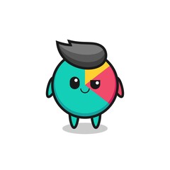 Fototapeta premium chart cartoon with an arrogant expression
