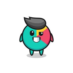 cute chart mascot with an optimistic face