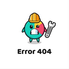 error 404 with the cute chart mascot