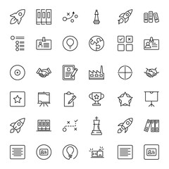 Business icon set