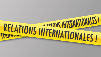 Logo relations internationales.