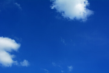 Blue sky with clouds beautiful nature background.