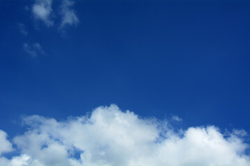 Blue sky with clouds beautiful nature background.