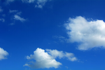 Blue sky with clouds beautiful nature background.