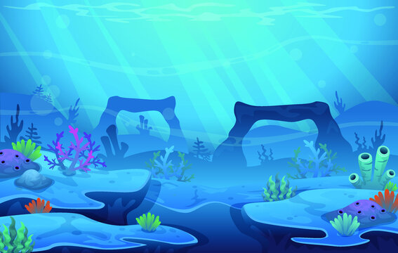 Under water sea background