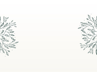 Abstract trendy universal artistic floral flower leaves background templates. Good for cover, invitation, banner, placard, brochure, poster, card, flyer and other.