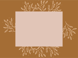 Pink gold summer tropical background vector. Palm leaves, monstera leaf, Botanical background design for wall framed prints, wall art, invitation, canvas prints, poster, home decor, cover, wallpaper.