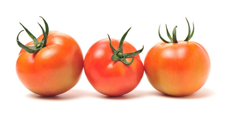 fresh tomato isolated on white background