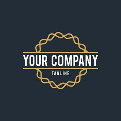 Vintage Logo Vector Retro Label Badge