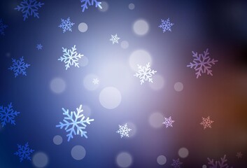 Dark Blue, Red vector layout in New Year style.