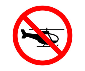 No helicopter, helicopter not allowed, helicopter prohibited warning sign © Hasheb Anzar