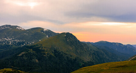 Pastel Mountain Sunrise