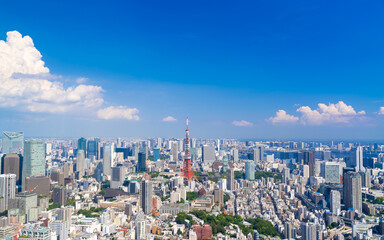 Fototapeta premium 東京風景 夏空