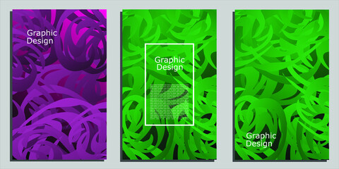 Simple minimalist cover design. Colorful halftone gradient. Future geometric pattern.