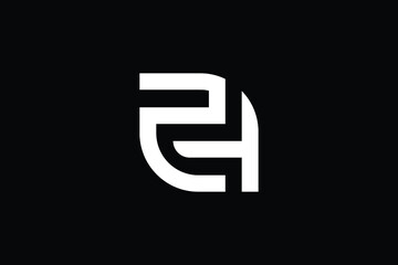 ZH logo letter design on luxury background. HZ logo monogram initials letter concept. ZH icon logo design. HZ elegant and Professional letter icon design on black background. H Z ZH HZ