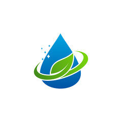 Fototapeta premium Nature Clean logo vector template, Creative Clean logo design concepts