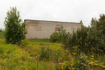 the remains of an abandoned building