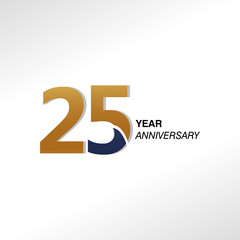25 Year Anniversary Logo Vector Template Design Illustration