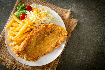fried fish and potatoes chips