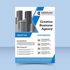 modern creative business agency flyer template