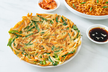 Pajeon or Korean pancake or Korean pizza