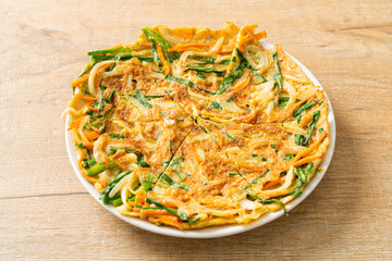 Pajeon or Korean pancake or Korean pizza