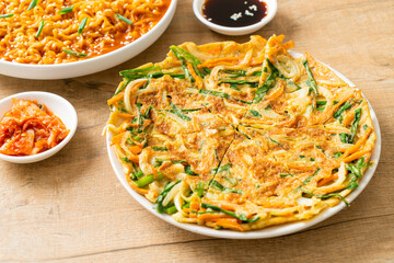 Pajeon or Korean pancake or Korean pizza