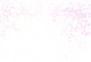 Light Pink, Yellow vector background with straight lines, dots.