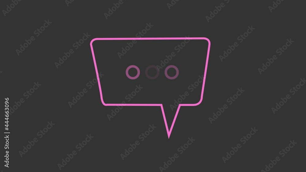 Poster a simple element of a thought bubble, email or message popping up, with typing or thinking dots slow
