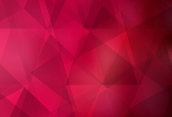 Light Red vector polygon abstract background.