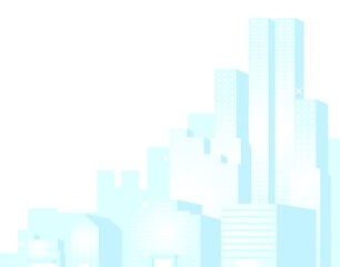 Naklejka premium 都市景観とコピースペース