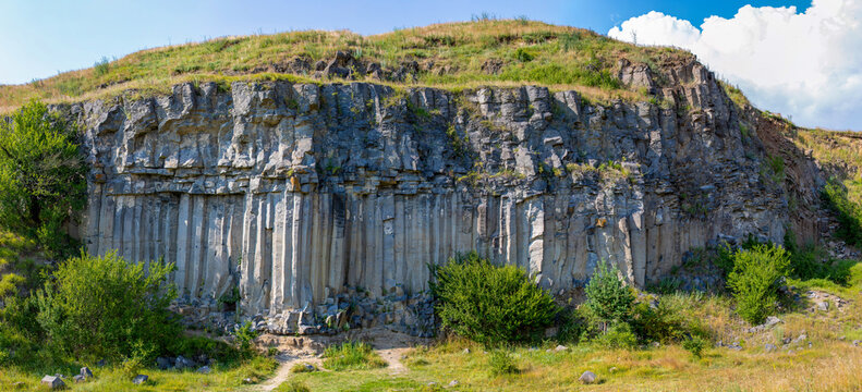 Basalt columns from Racos - Romania.
It is a monument of nature and make up a protected area of national interest