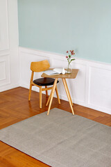 질감 있는 카페트를 접사로 촬영