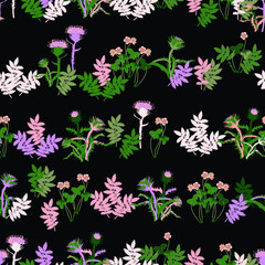 seamless pattern with flowers