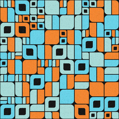 Abstract Geometric Pattern generative computational art illustration