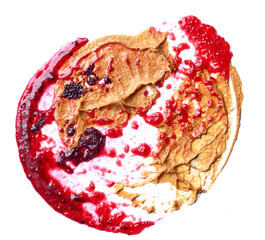 peanut butter and red jam